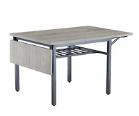 Streamdale Folding Dining Table, 1.2" Thick, Grey, 63.2" L X 35.5" W X 30.5" H