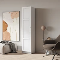 Streamdale White Wall-Mounted Storage Cabinet, 71"H