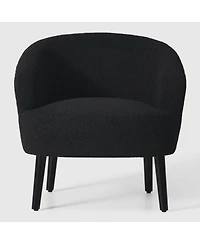 WestinTrends 29" Wide Mid Century Modern Club Barrel Accent Armchair, Set of 2