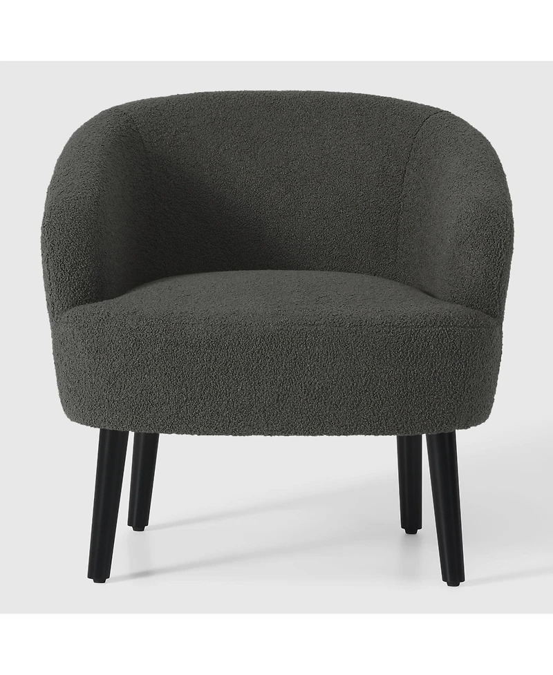 WestinTrends 29" Wide Mid Century Modern Club Barrel Accent Armchair, Set of 2