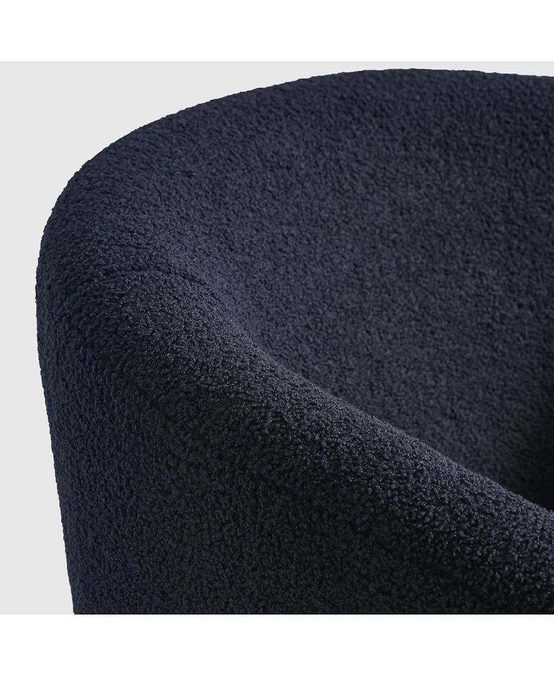 29" Wide Mid Century Modern Club Barrel Accent Armchair