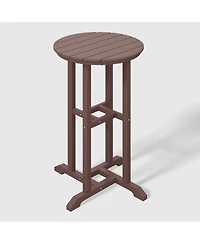 37" Counter Height Round Outdoor Patio Bistro Bar Table