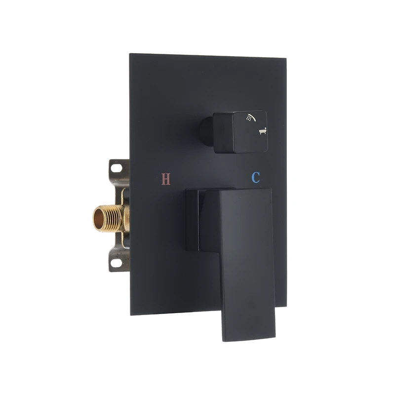 Waterfall Wall-Mount Tub Filler With Handheld Shower