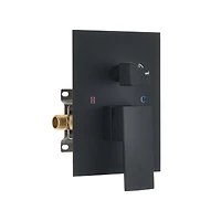 Waterfall Wall-Mount Tub Filler With Handheld Shower