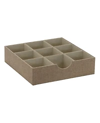 Household Essentials Drawer Organizer Tray, 9 Square Compartment