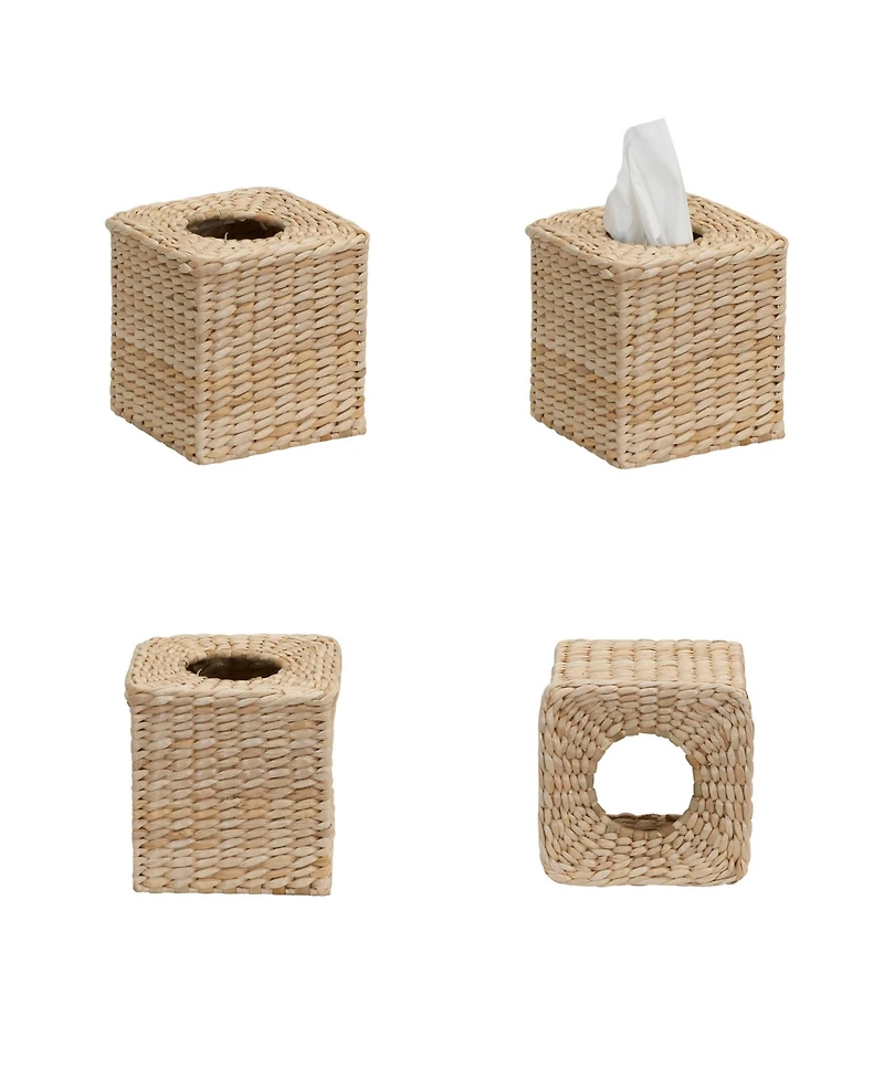 Household Essentials 3-Piece Set Wicker Bathroom Accessories