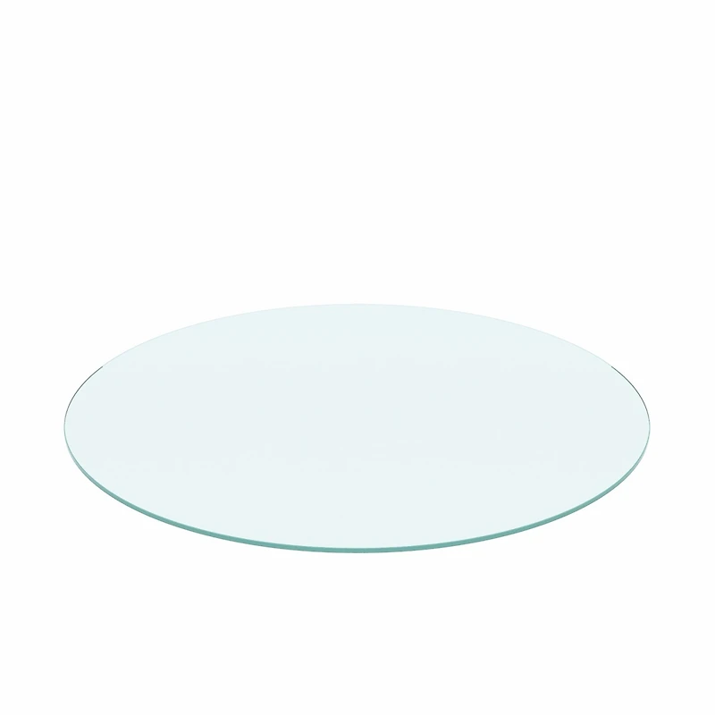 Streamdale Furniture 36 Inch Round Tempered Glass Table Top Clear Glass 1/4 Inch Thick Flat Polished Edge