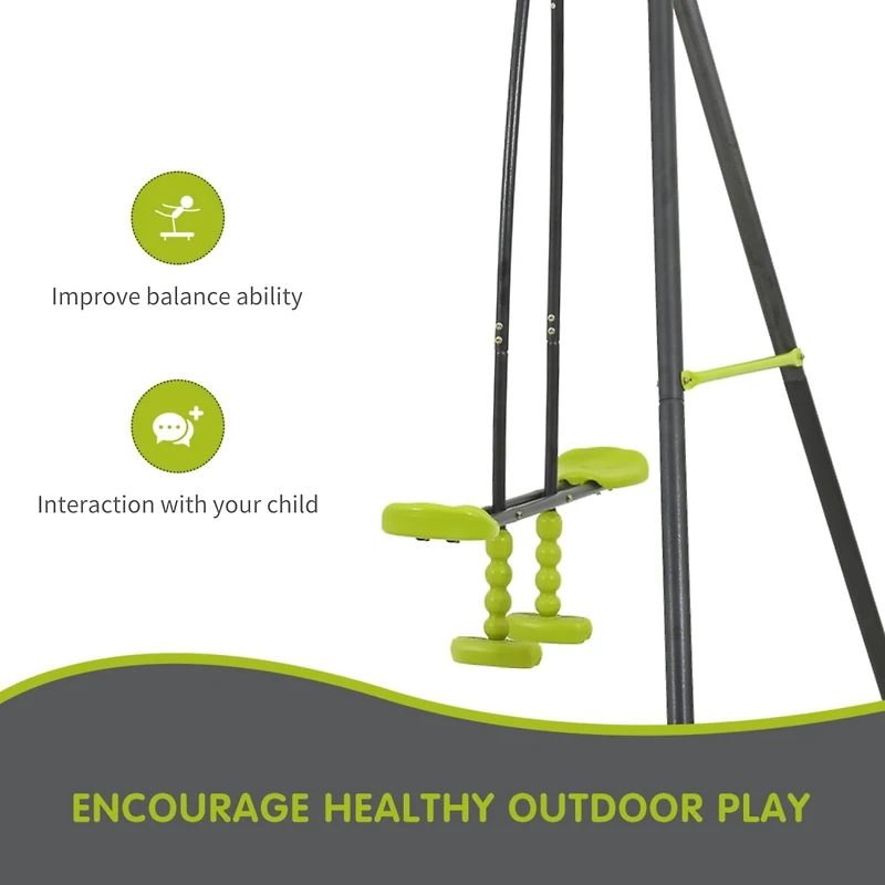 Streamdale Triple Children Swing Set 440Lbs For Outdoors