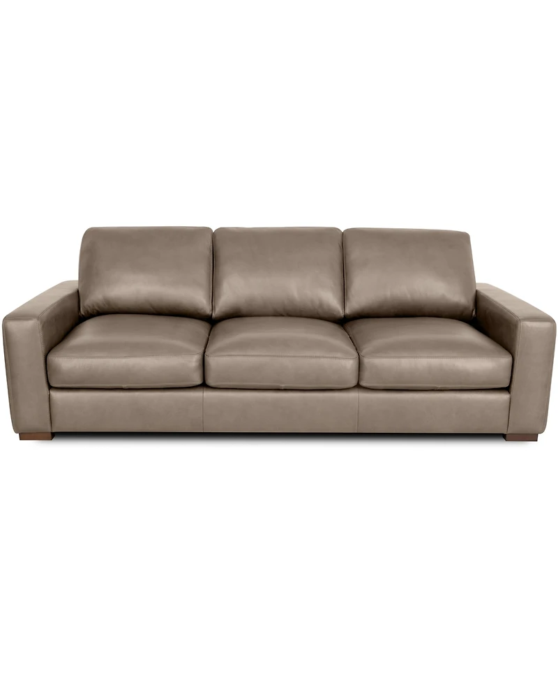 Rutherford Home Matera 96" Leather over 3 Sofa