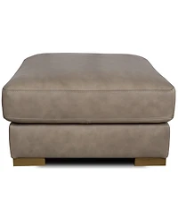 Rutherford Home Matera 34" Leather Big Ottoman