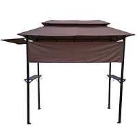 Streamdale 8'x4' Patio Gazebo with Canopy and Bar Counter
