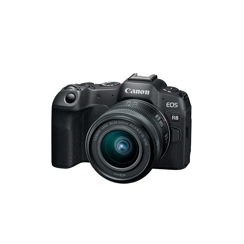 Canon Eos R8 Mirrorless Camera with Rf 24-50mm f/4.5-6.3 Is Stm Lens