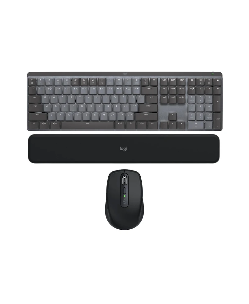 Logitech Mx Mechanical Wireless Keyboard w/Clicky Switches (Graphite)