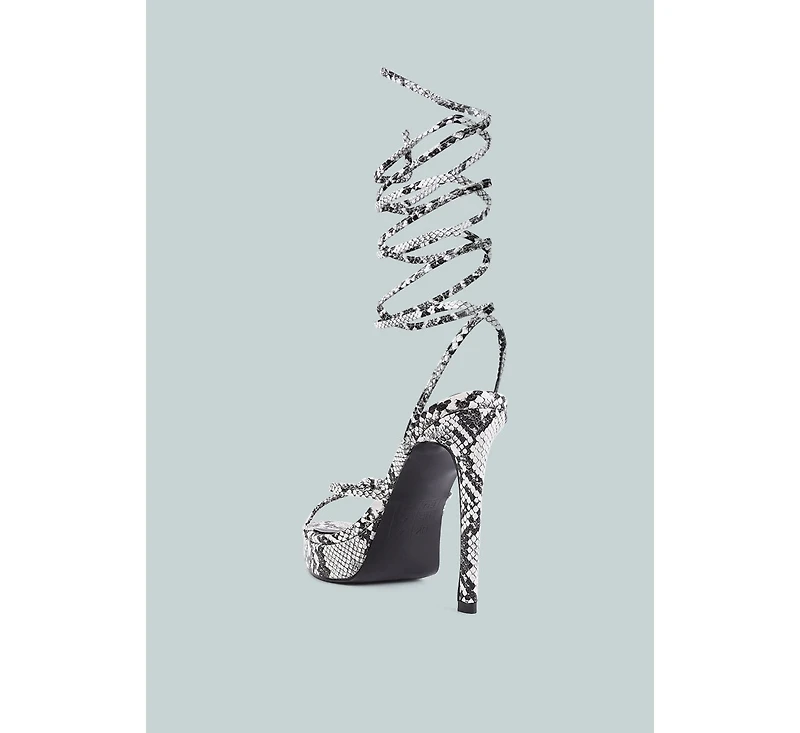 Women's Bondage High Heel Lace Up Sandals