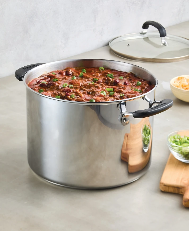 Farberware Brilliance Stainless Steel 8-Qt. Stockpot with Lid
