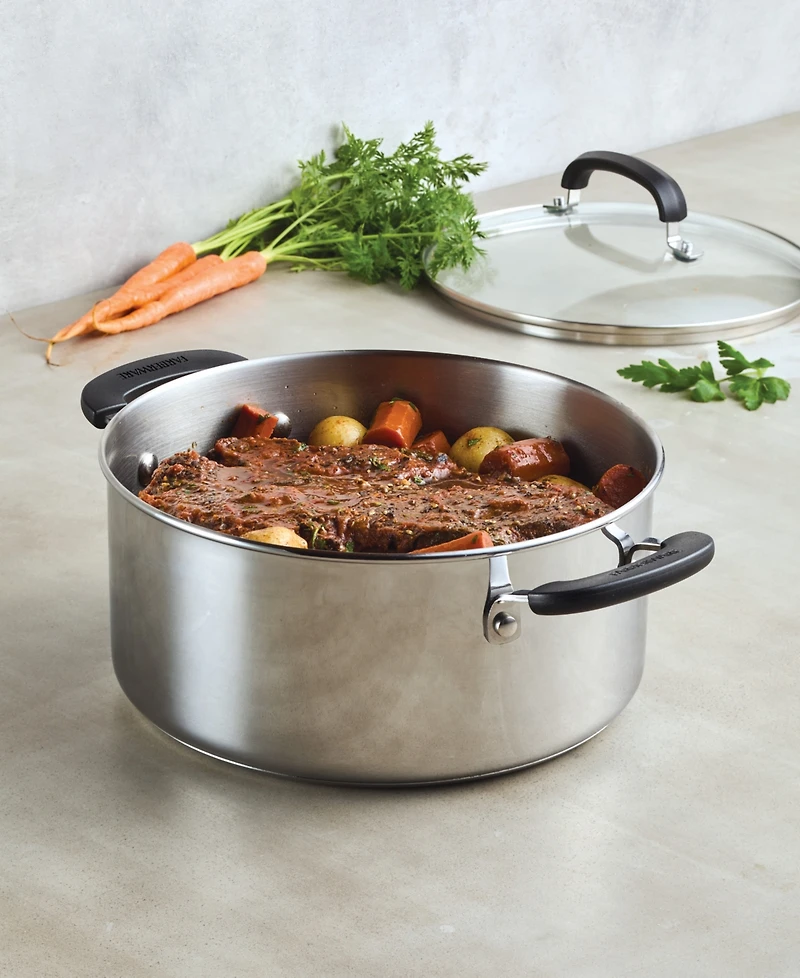 Farberware Brilliance Stainless Steel 5-Qt. Dutch Oven with Lid