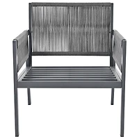 Streamdale 4-Piece Grey Patio Furniture Set with Cushions