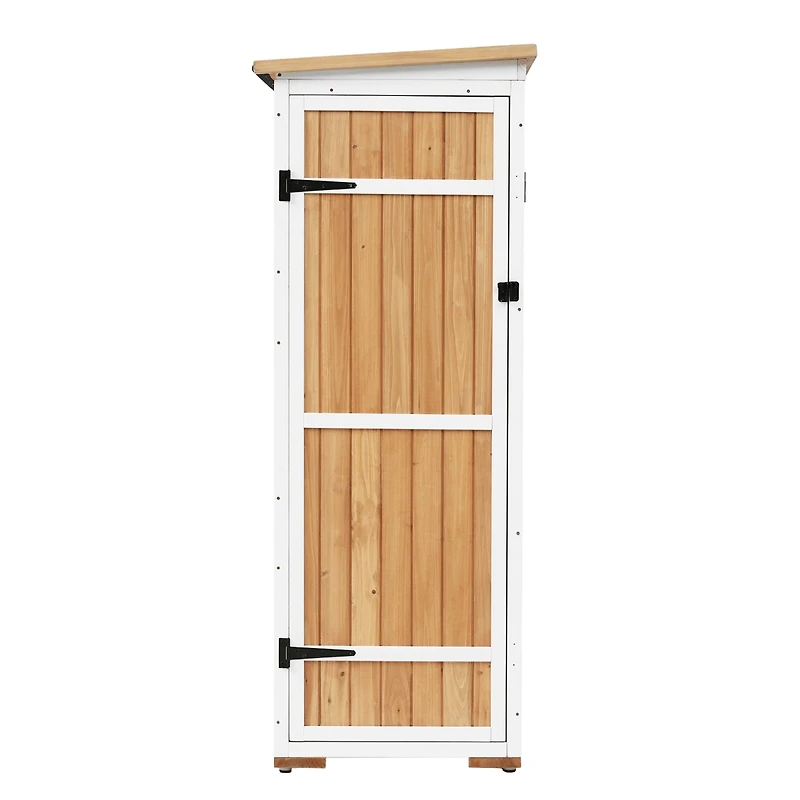 Streamdale 5.5ft H Wood Storage Shed - Lockable Doors