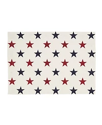 Saro Lifestyle Americana Stars Placemat Set of 4, 14"x20"