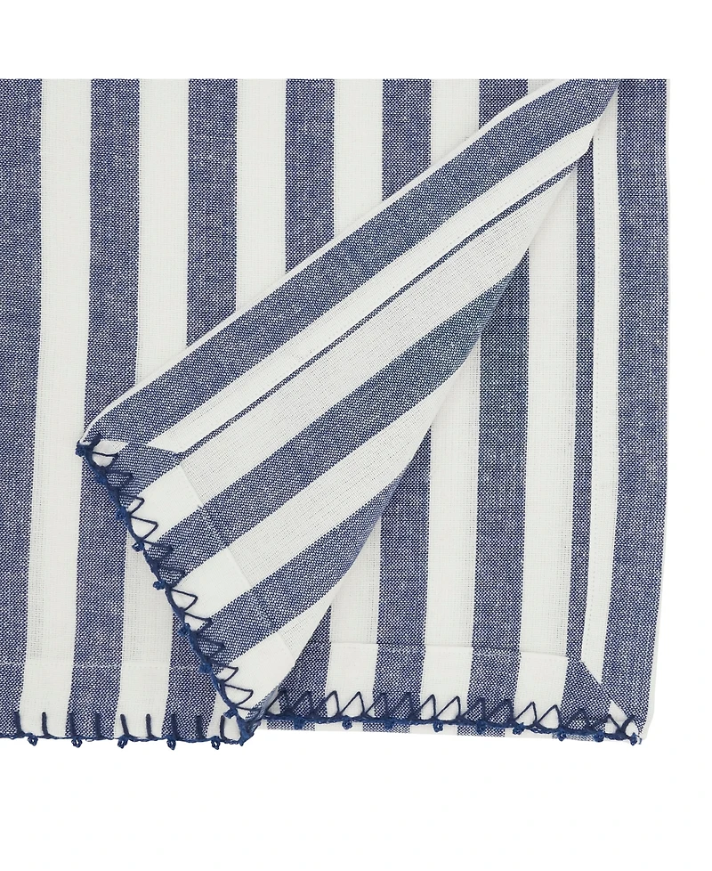 Saro Lifestyle Soothing Stripes Table Runner, 16"x72"