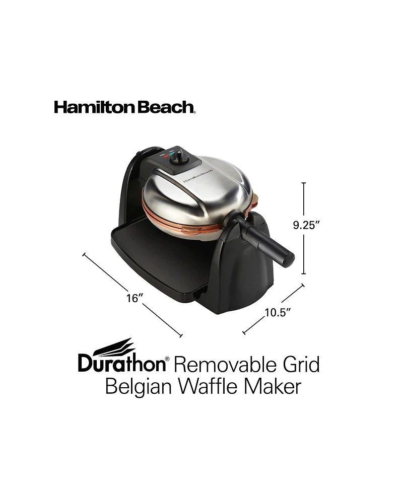 Hamilton Beach Durathon Removable-Grid Belgian Waffle Maker - 26133