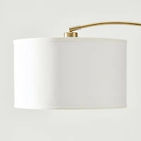 Logan Contemporary Arc Led Floor Lamp with Marble Base (76")