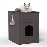 Streamdale Wooden Pet House with Drawer and Side Table