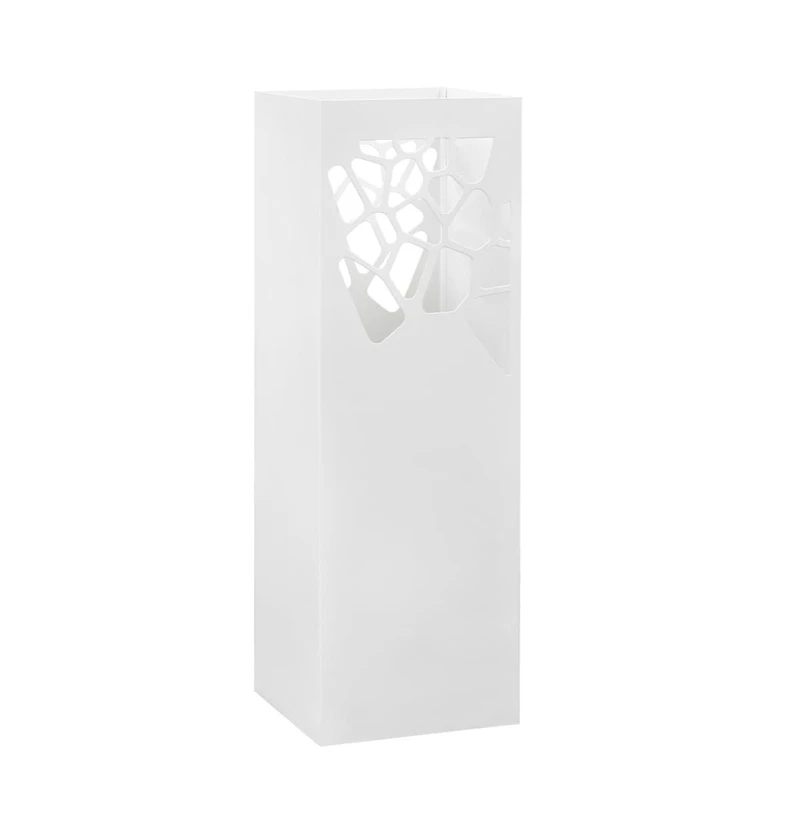 vidaXL Umbrella Stand Stones Steel White