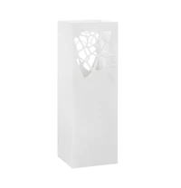 vidaXL Umbrella Stand Stones Steel White