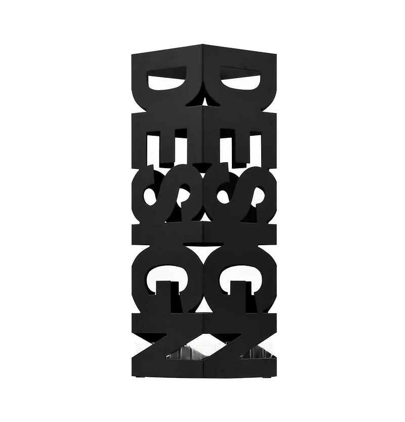 vidaXL Umbrella Stand Design Steel Black
