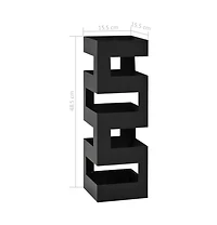vidaXL Umbrella Stand Tetris Steel Black