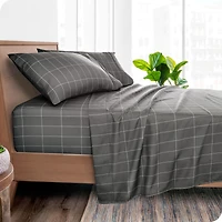 Bare Home Ultra-Soft Double Brushed Print Sheet Set
