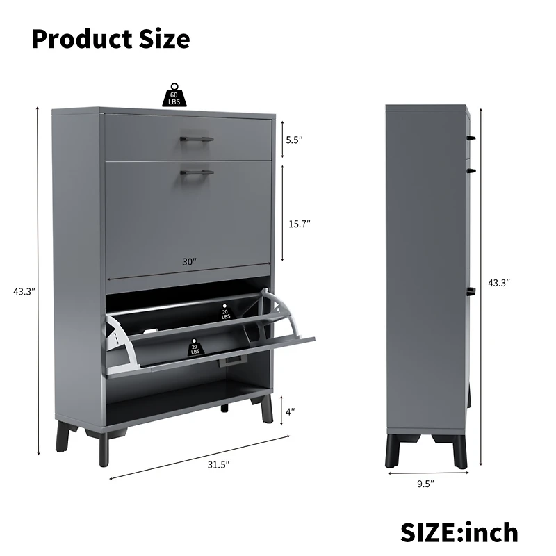 Shoe Cabinet for Home or Office Use