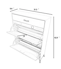 Streamdale Furniture Shoe Cabinet for Home or Office Use