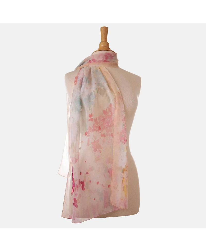 Meadow - Long Sheer Silk Scarf for Women