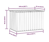 Patio Storage Box Anthracite 58.7"x39"x36.6"