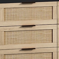 Streamdale 6-Drawer Rattan Storage Cabinet (43.31")