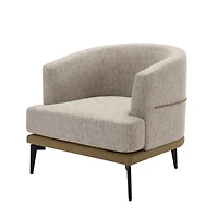 Streamdale Modern Two-Tone Upholstered Barrel Chair