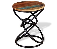 vidaXL End Table Solid Reclaimed Wood