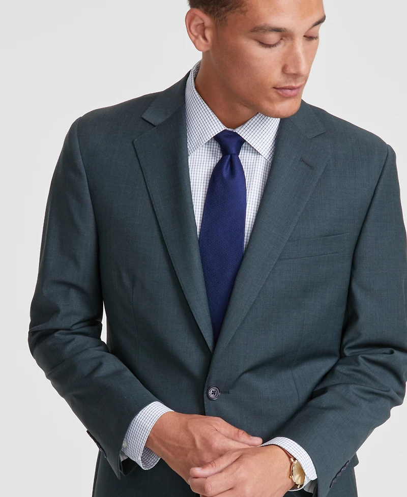 B by Brooks Brothers Men's Classic-Fit Wool Blend Suit Separates Jacket