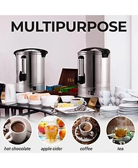 Premium Stainless Steel LargeCommercial Coffee Urn (50 Cup)