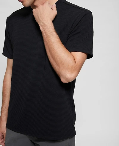 Guess Men's Textured Stripe T-Shirt