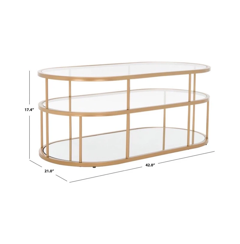 Safavieh Layta 3 Shelf Coffee Table