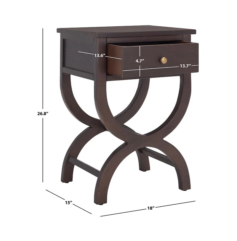 Maxine Accent Table With Storage Drawer