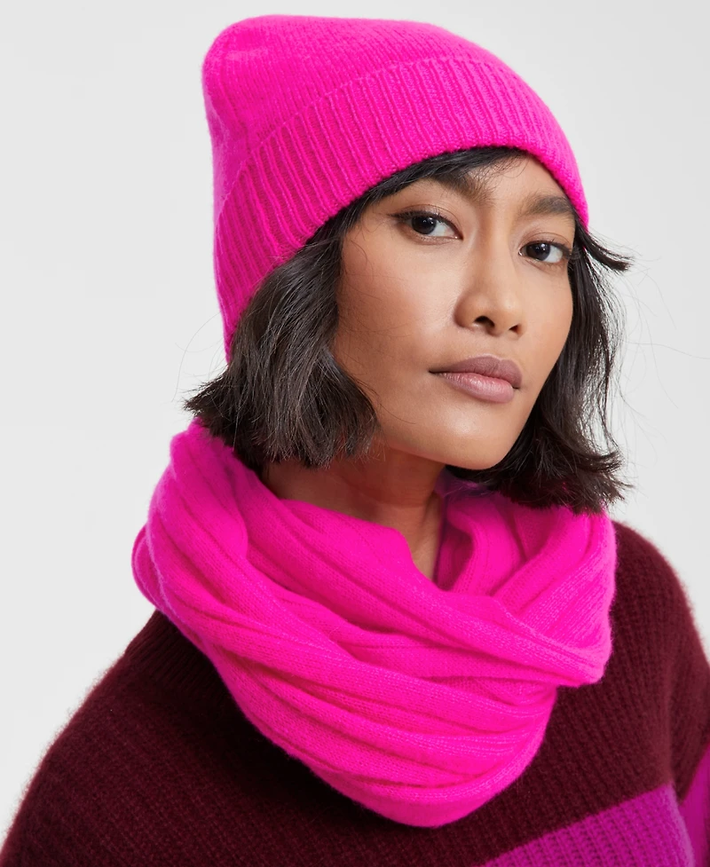 Charter Club 100% Cashmere Cuffed Beanie, Created for Macys