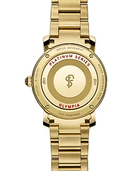 Jbw Women's Olympia Platinum Series Diamond (2 1/2 ct. t.w.) 18K Gold-Plated Stainless Steel Watch, 38Mm