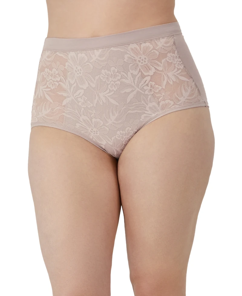 Bali Women's Breathe Lace High-Rise Brief Underwear Dfclbf
