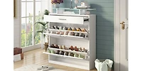Streamdale Slim Entryway Organizer with Shoe Storage and Led Light