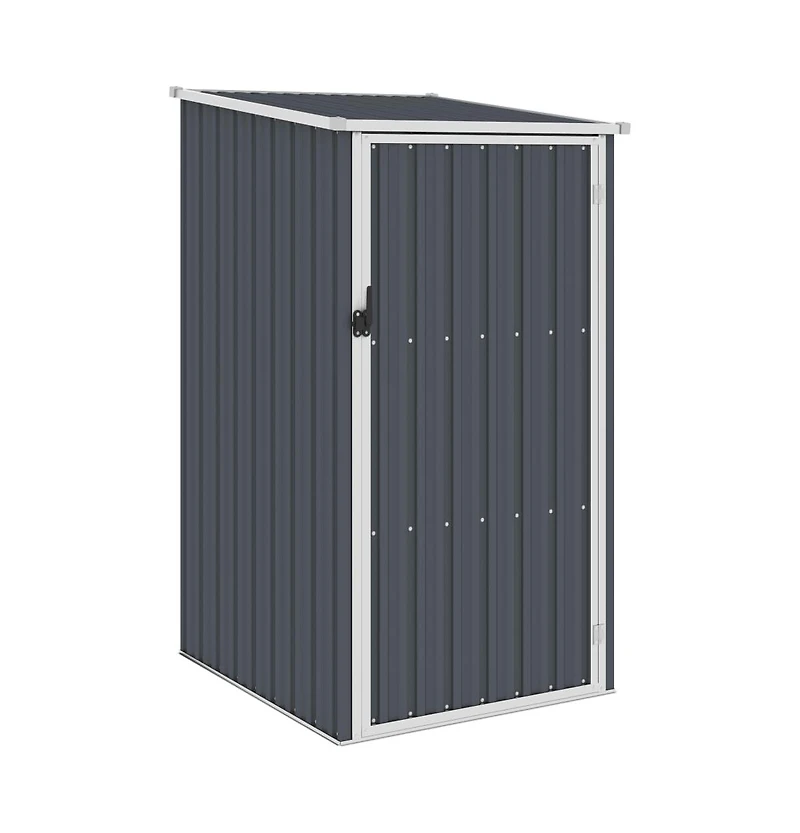 vidaXL Garden Shed Anthracite 34.3"x38.6"x62.6" Galvanized Steel