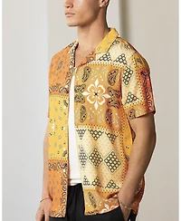 Carre Men's Bandana Ultra Button Up Shirt
